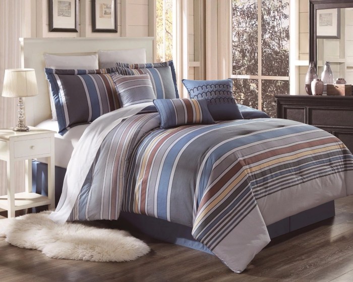 Duvet queen bed cover cotton comforter striped set walmart zipper pattern