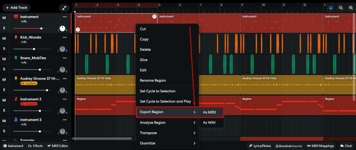 Bandlab to mp3