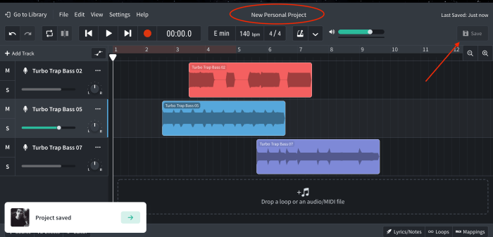 Bandlab to mp3